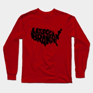 Let's Go Brandon USA Silhouette Long Sleeve T-Shirt